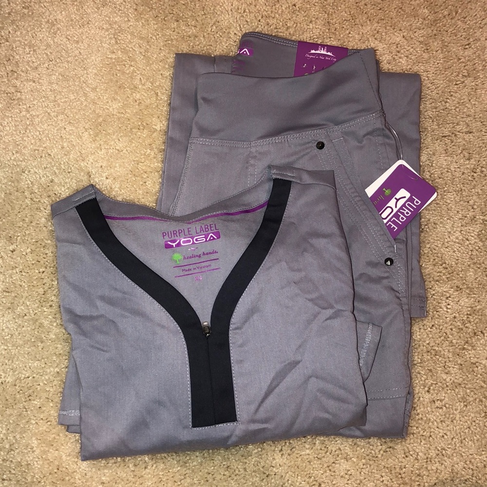 Pewter gray women’s scrubs